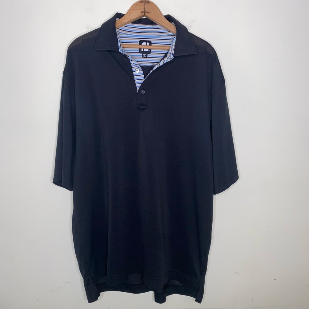 FootJoy Size XL Black Pullover Polo Shirt